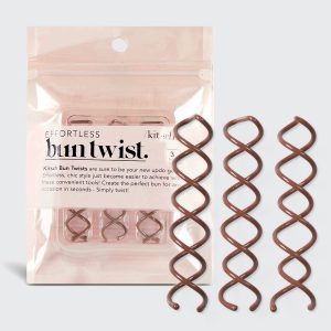 💎 Premium | Brown Bun Twists 3pc Set - Free Shipping