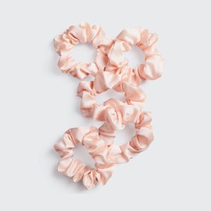 ⭐ Top Rated | Satin Sleep Scrunchies - Blush - Fast Delivery