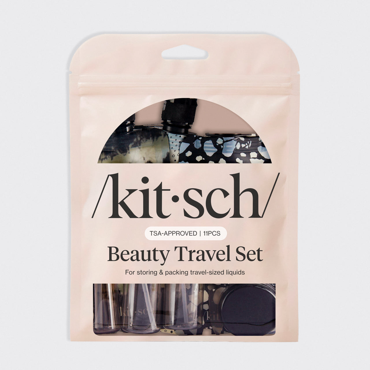 ⏳ Limited Edition | Black & Ivory Travel Bottles for Toiletries 11pc Set - Fast Delivery - Image 3