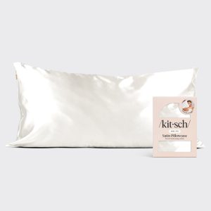 🔥 Hot Sale | Satin Pillowcase in Ivory - King - Fast Delivery