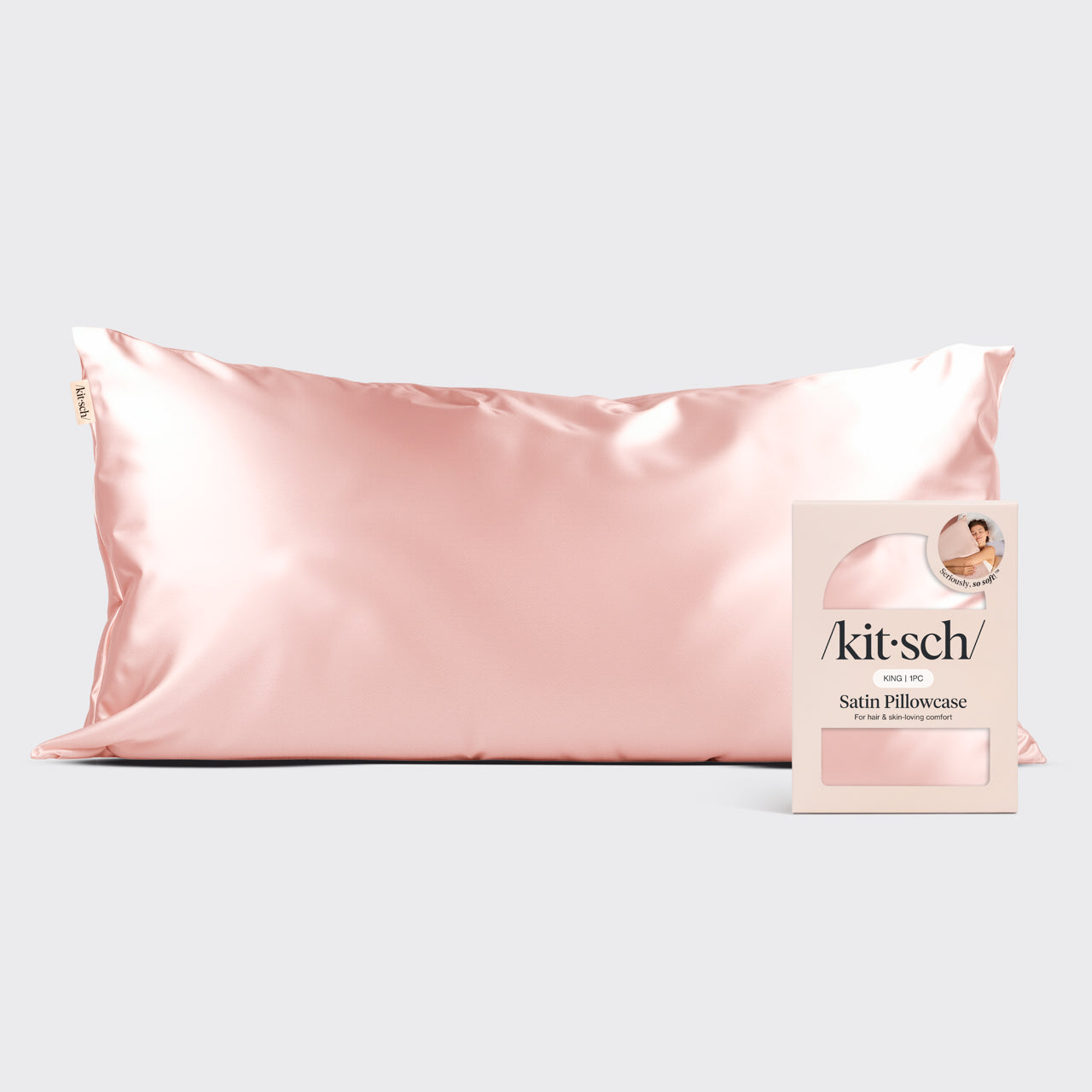 ⏳ Limited Edition | Satin Pillowcase in Blush 2 Pack - King - 60% Off