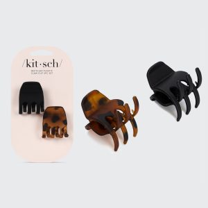 🔥 Hot Sale | Black & Tort Claw Clips 2pc Set - Medium - Free Shipping