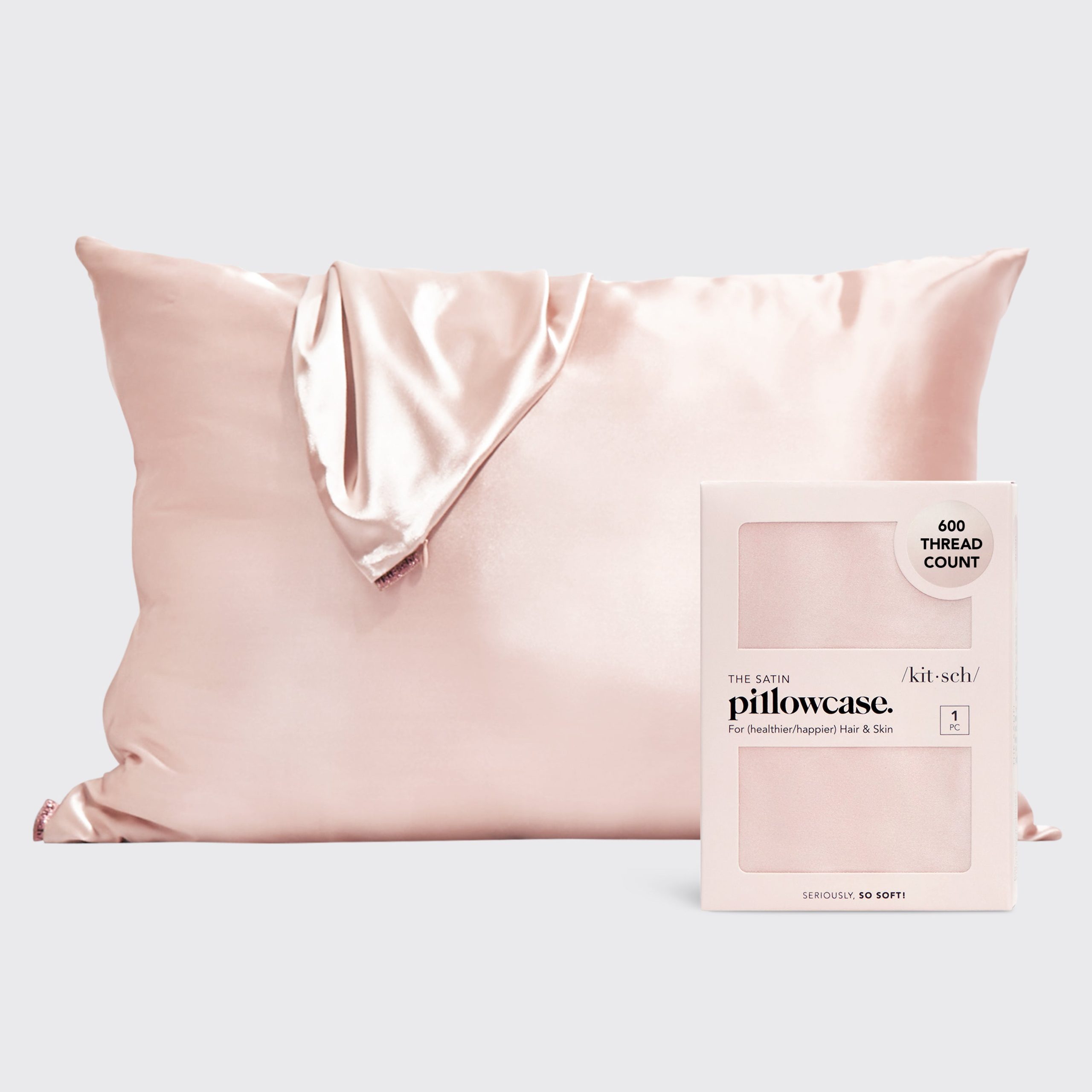 ⭐ Top Rated | Satin Pillowcase in Blush 4 Pack - Premium Quality