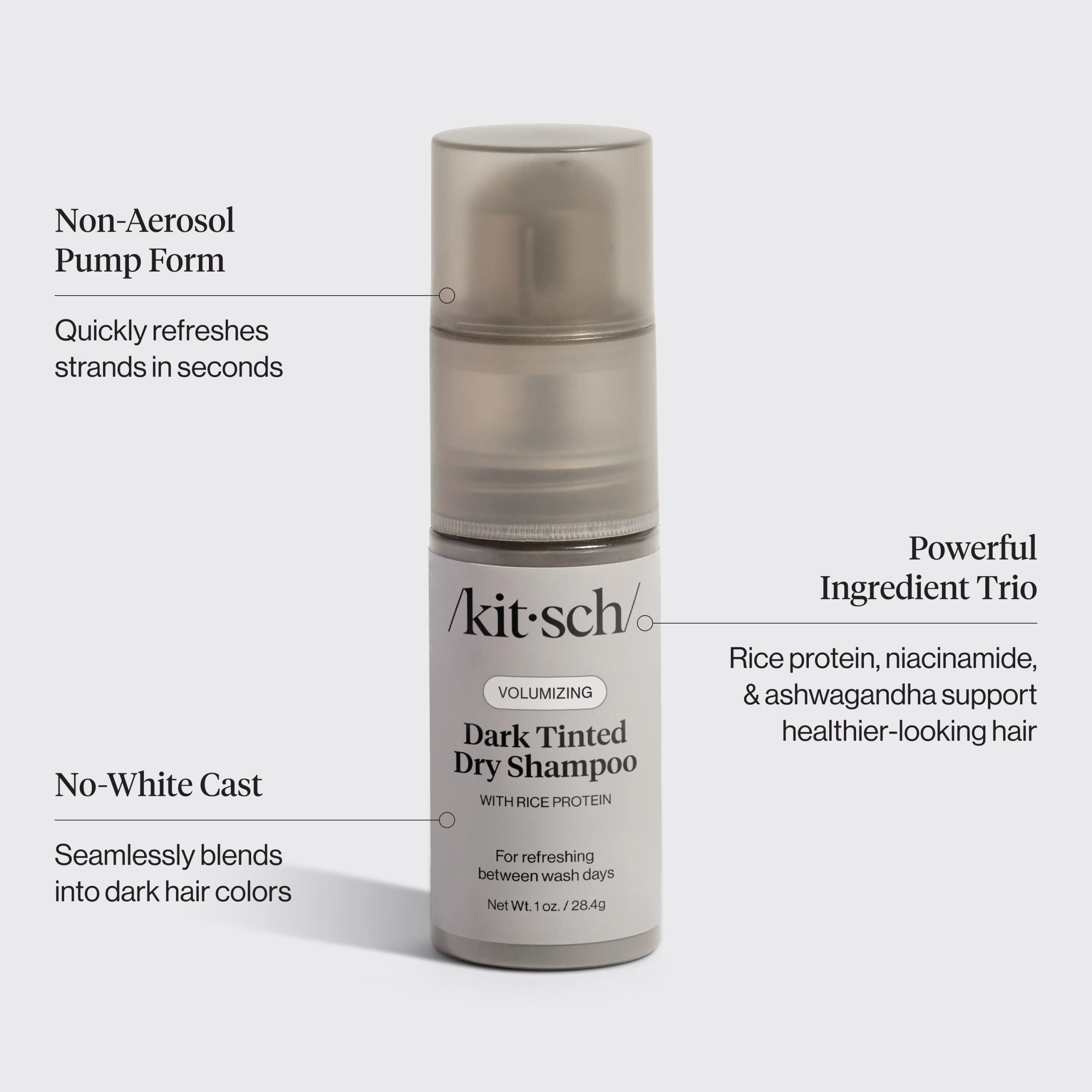 π₯ Hot Sale | Volumizing Rice Protein Dry Shampoo - Dark Tinted 1 oz - Premium Quality - Image 3