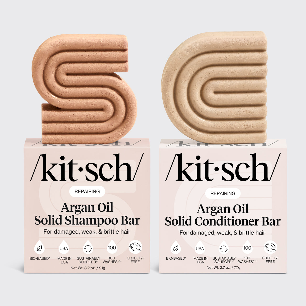 ๐ Best Seller | Repairing Argan Oil Shampoo & Conditioner Bar Combo - Fast Delivery