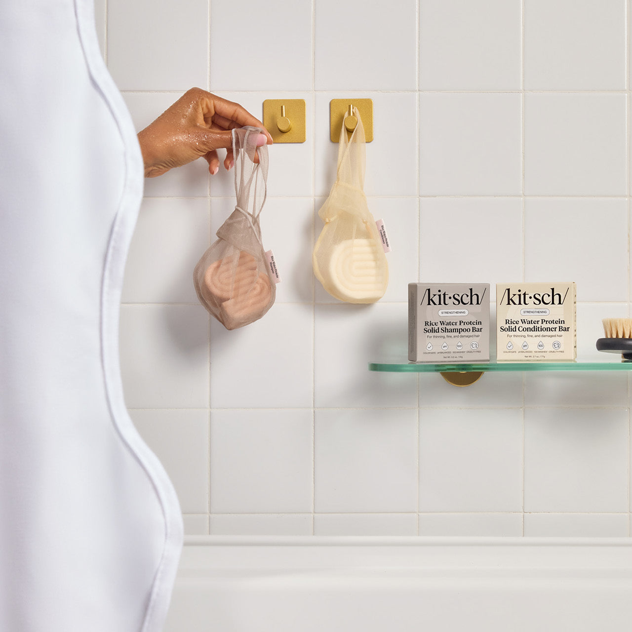 🏆 Best Seller | Rice Water Protein Shampoo Bar Saver Bag - Fast Delivery - Image 4