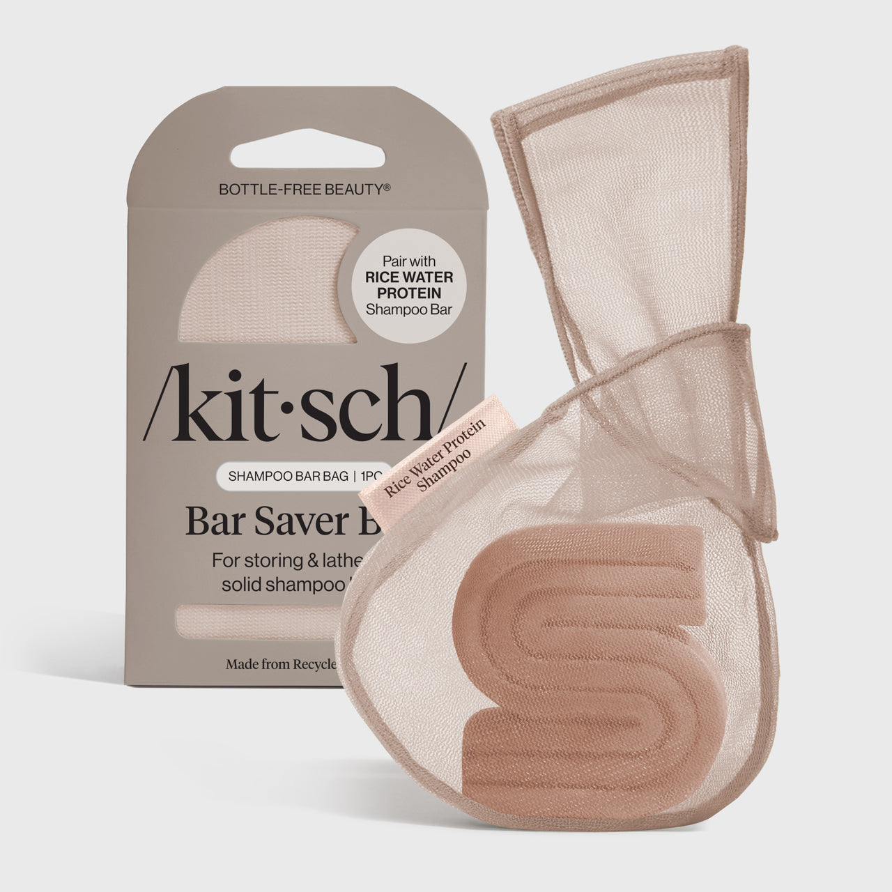 🏆 Best Seller | Rice Water Protein Shampoo Bar Saver Bag - Fast Delivery