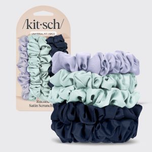 ⏳ Limited Edition | Garden Bouquet Ruched Satin Scrunchies 5pc Set - 60% Off