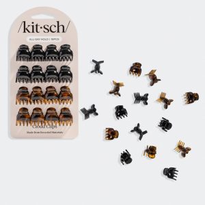 🏆 Best Seller | Black & Tort Micro Cloud Clip Set - Premium Quality