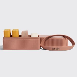 ⭐ Top Rated | 4-Compartment Travel Case - Terracotta - Premium Quality