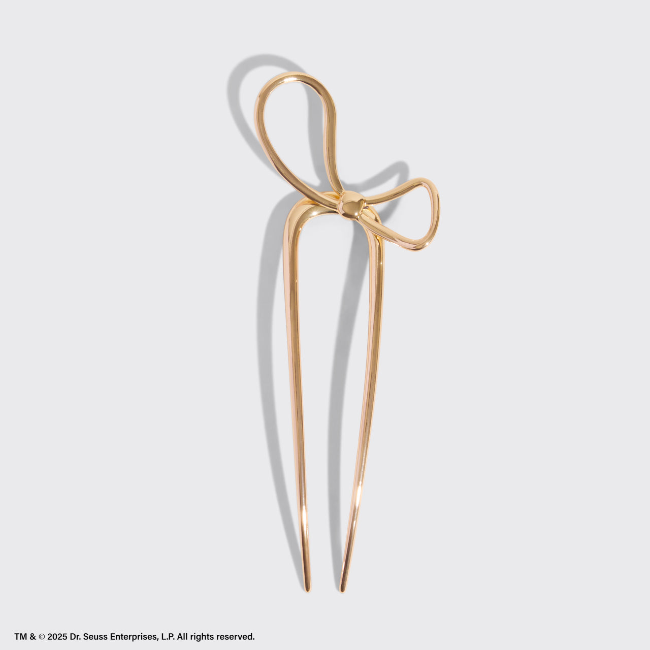 ✨ Must Have | The Grinch x Kitsch Gold Bow French Hair Pin - 60% Off - Image 3