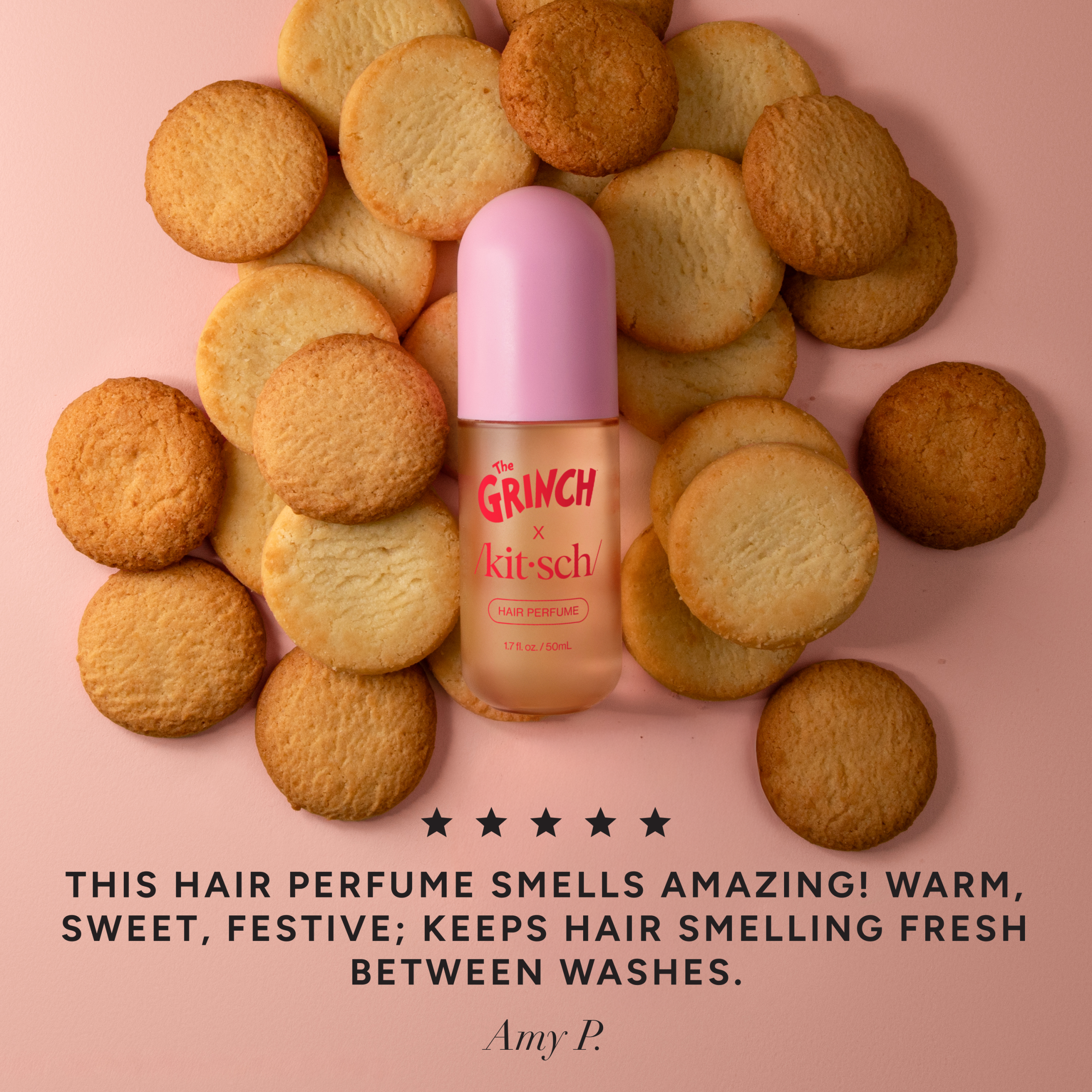 π Best Seller | The Grinch x Kitsch Whoville Cookies Hair & Body Perfume Mist - Premium Quality - Image 2