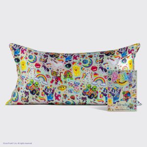 ⭐ Top Rated | Lisa Frank x Kitsch Satin Pillowcase in The Fantastic World of Lisa Frank - King - Free Shipping