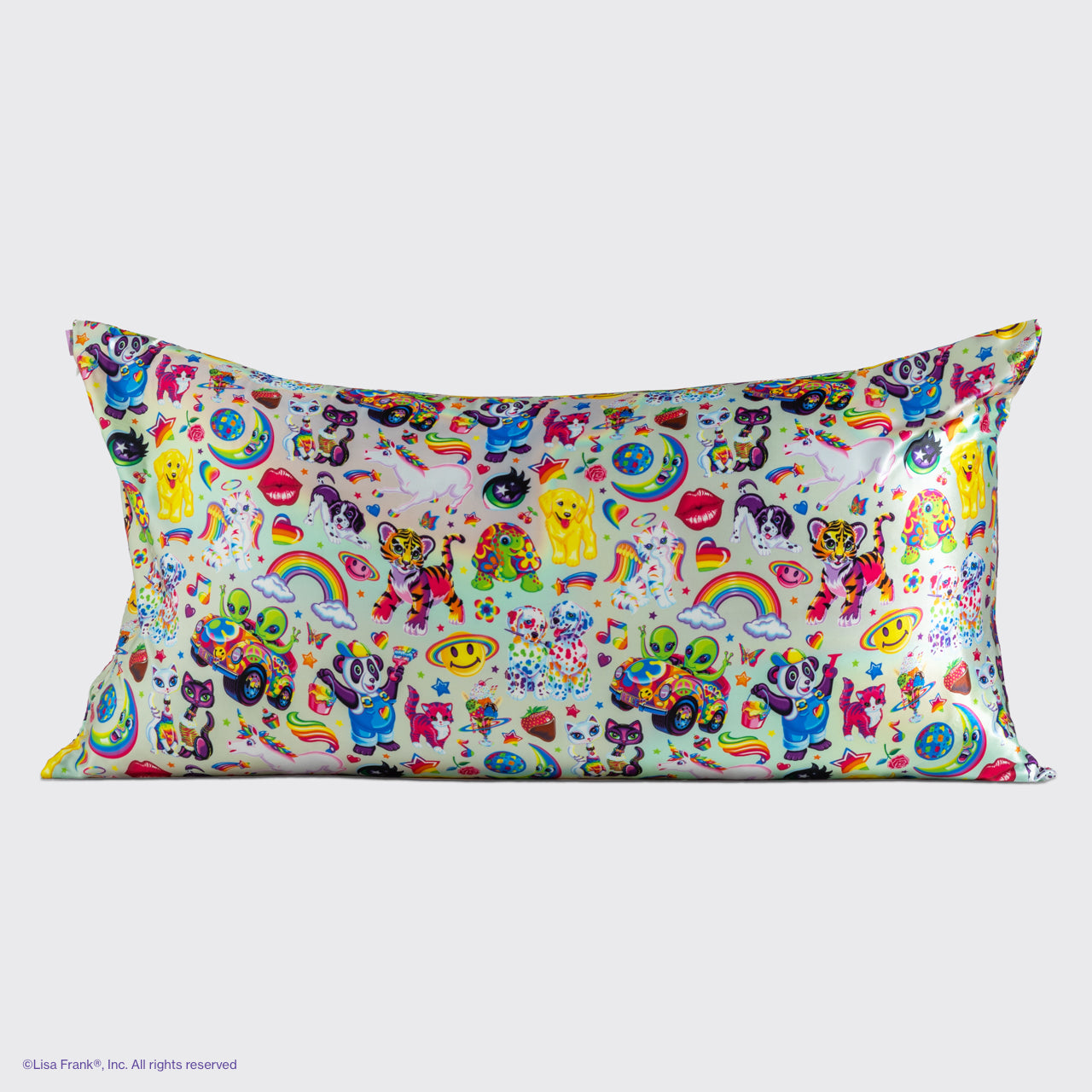 🏆 Best Seller | Lisa Frank x Kitsch Satin Pillowcase in The Fantastic World of Lisa Frank 4 Pack - King - Fast Delivery - Image 4