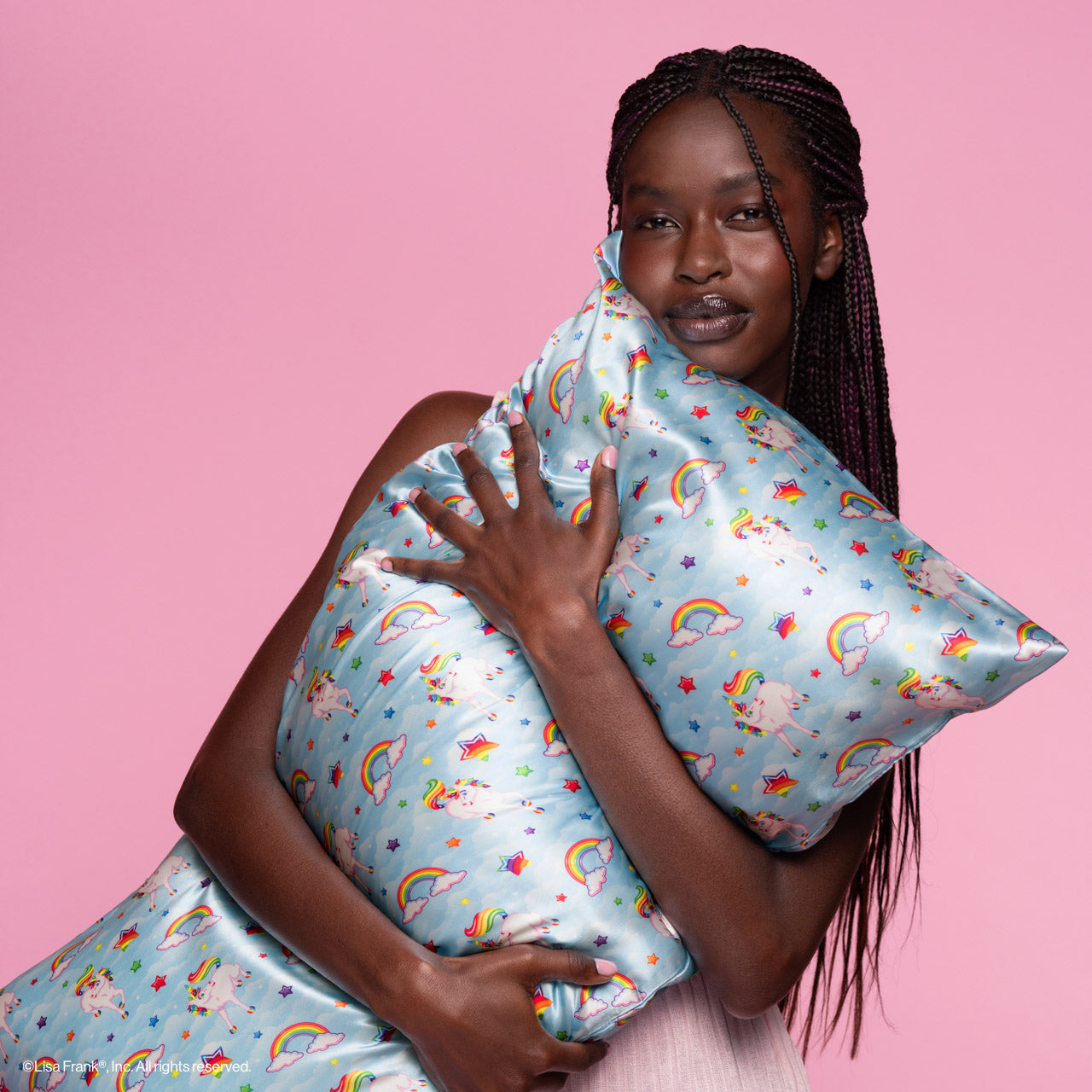 ๐ Premium | Lisa Frank x Kitsch Satin Pillowcase in Markie - King - Free Shipping - Image 3