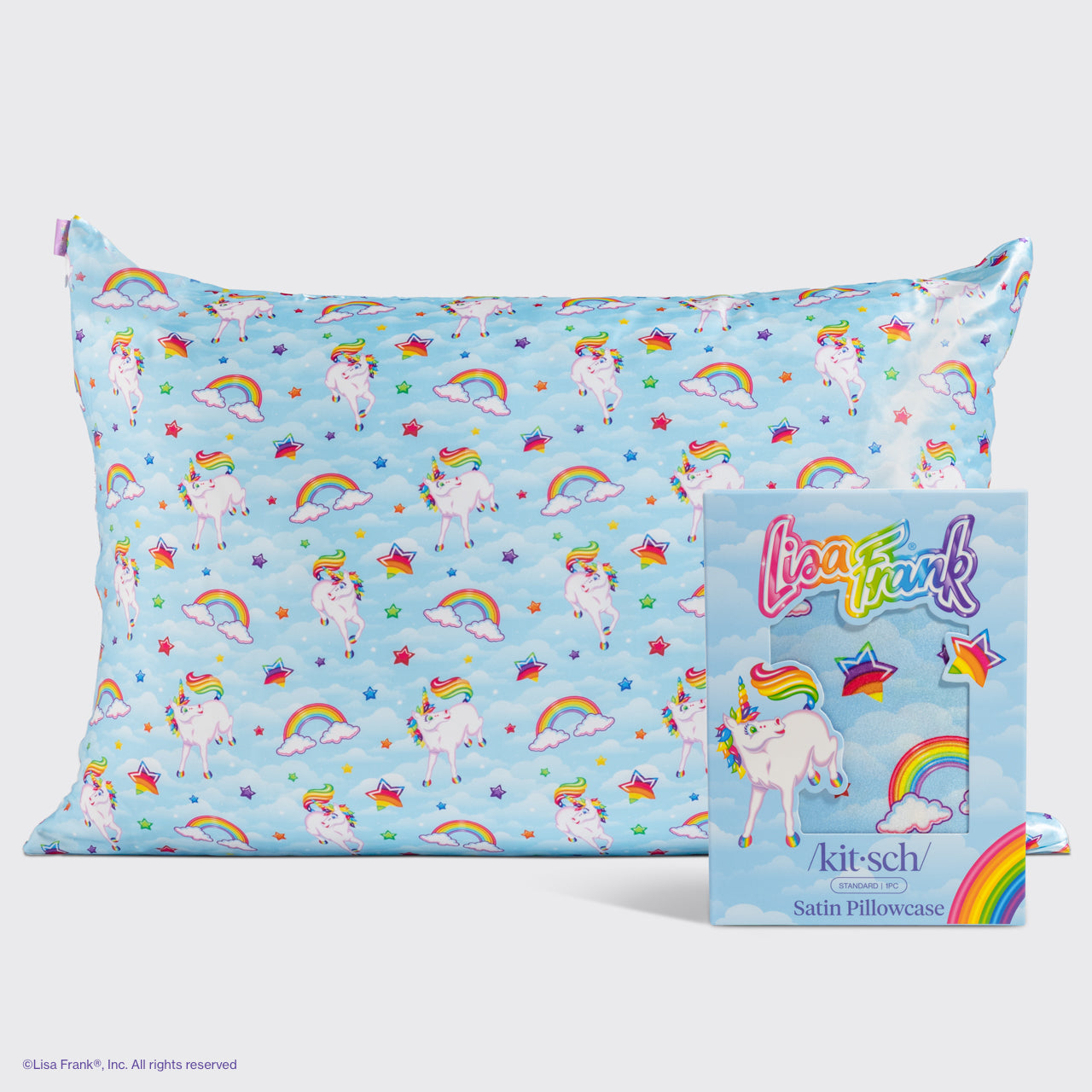 🔥 Hot Sale | Lisa Frank x Kitsch Satin Pillowcase in Markie - 60% Off