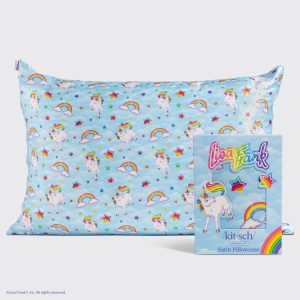 ✨ Must Have | Lisa Frank x Kitsch Satin Pillowcase in Markie 4 Pack - Special Deal Today