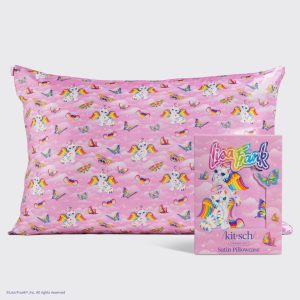 ⭐ Top Rated | Lisa Frank x Kitsch Satin Pillowcase in Angel Kitty 4 Pack - Fast Delivery