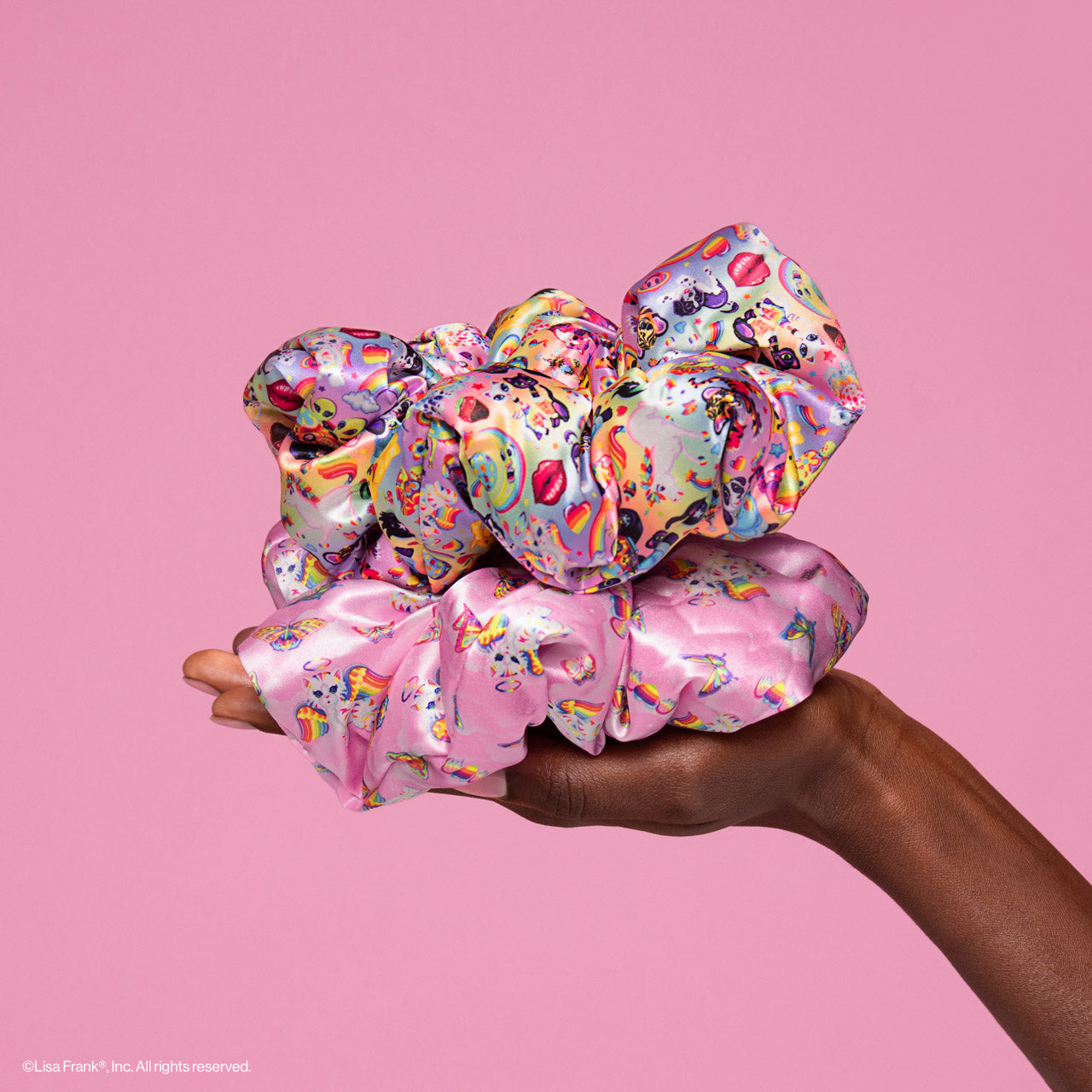 ⏳ Limited Edition | Lisa Frank x Kitsch Satin Pillow Scrunchies in The Fantastic World of Lisa Frank - Special Deal Today - Image 6