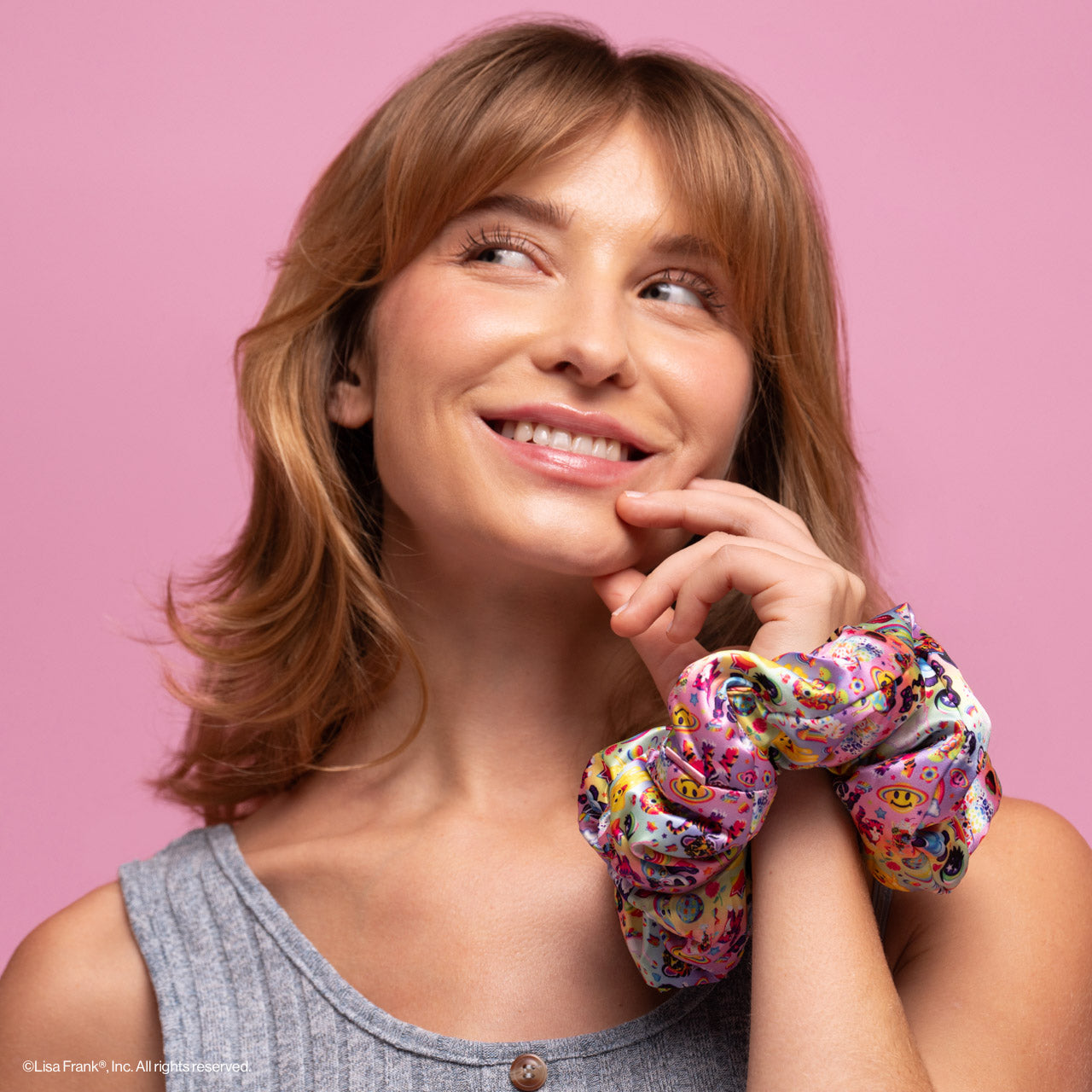 ⏳ Limited Edition | Lisa Frank x Kitsch Satin Pillow Scrunchies in The Fantastic World of Lisa Frank - Special Deal Today - Image 5
