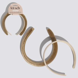 🏆 Best Seller | Cream & Camel Satin & Velvet Headbands - 60% Off