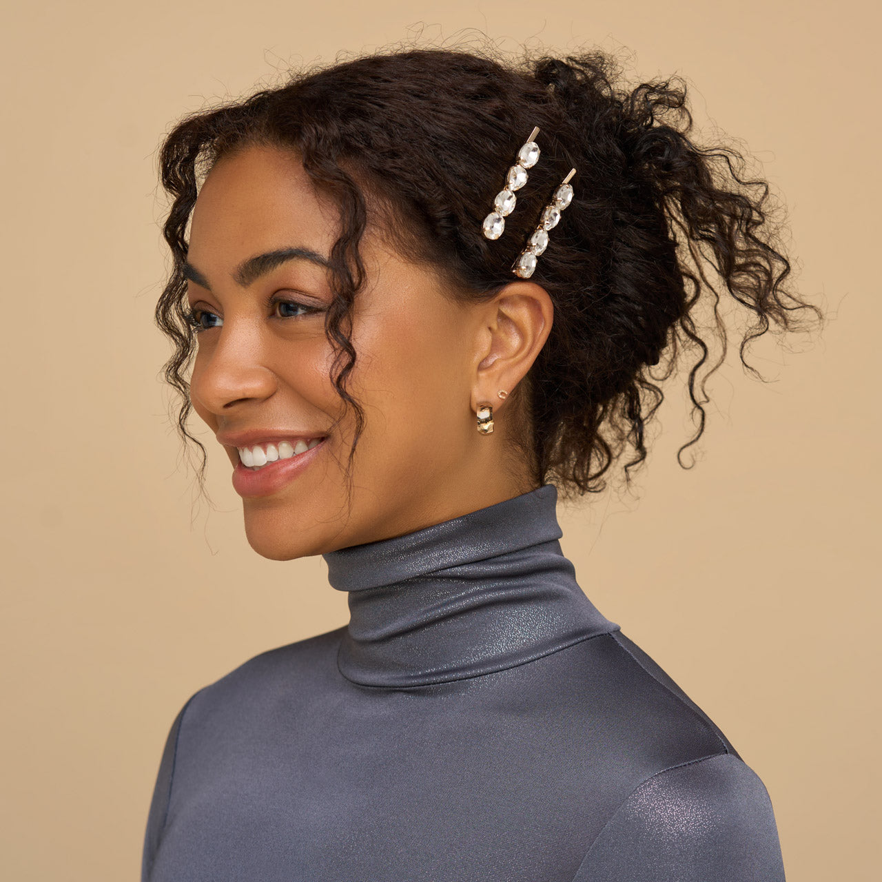 ✨ Must Have | White Gemstone Bobby Pins - Free Shipping - Image 2