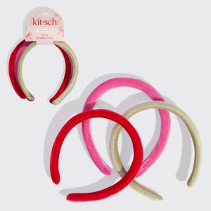 🔥 Hot Sale | Red, Pink & Green Velvet Headbands - Free Shipping