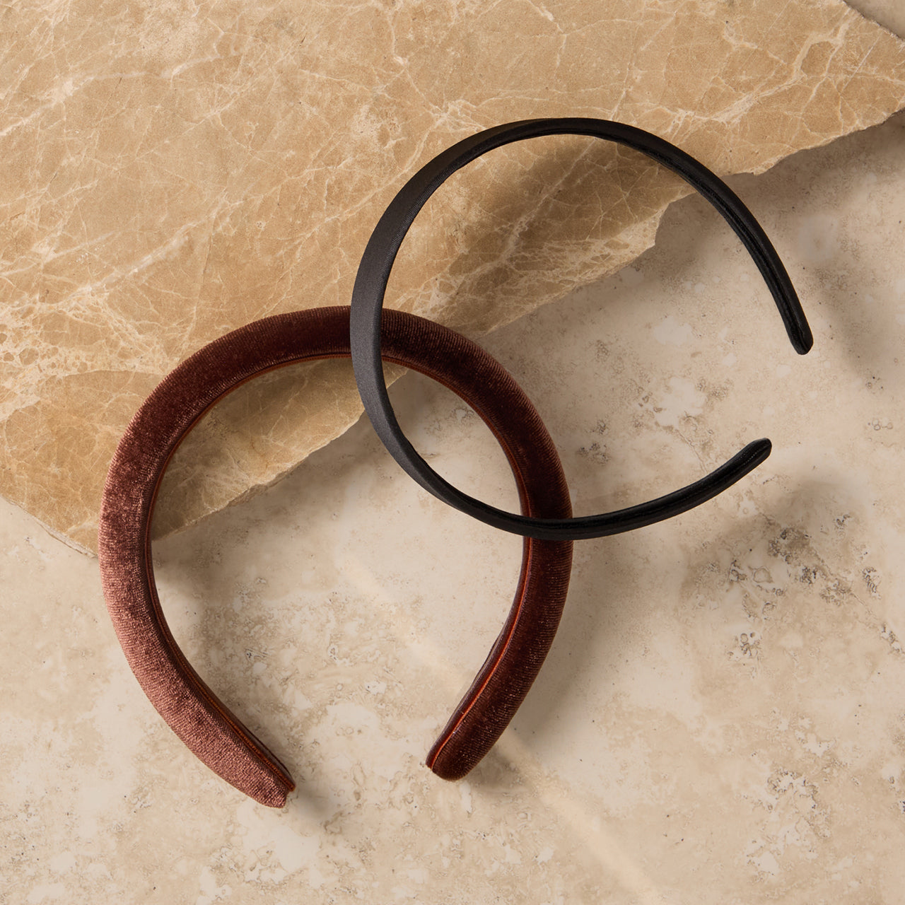⭐ Top Rated | Black & Chocolate Satin & Velvet Headbands - Premium Quality - Image 5