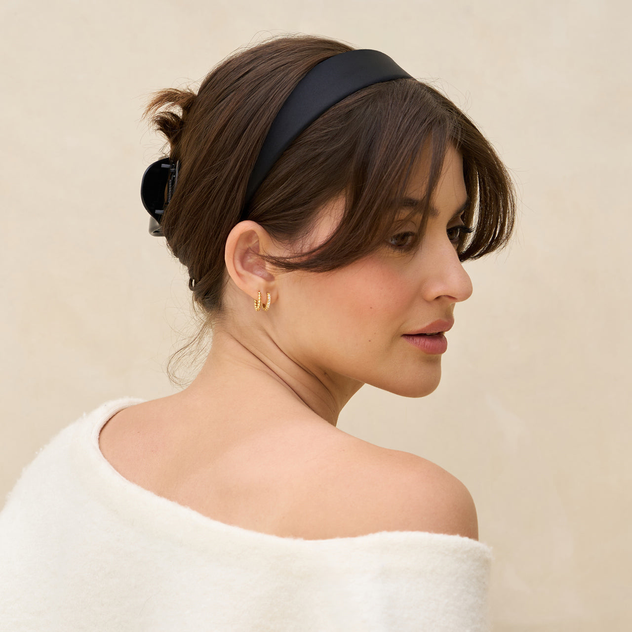 ⭐ Top Rated | Black & Chocolate Satin & Velvet Headbands - Premium Quality - Image 4