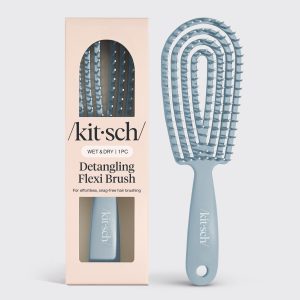 ⏳ Limited Edition | Haze Blue Detangling Flexi Brush - Premium Quality