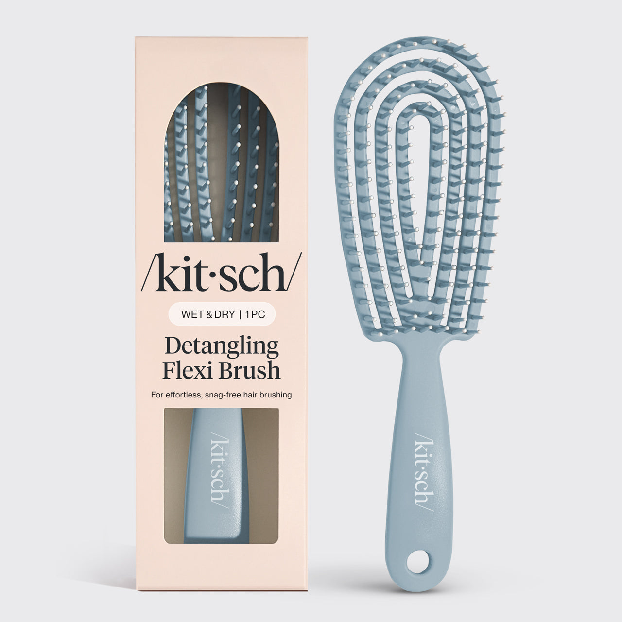 ⏳ Limited Edition | Haze Blue Detangling Flexi Brush - Premium Quality