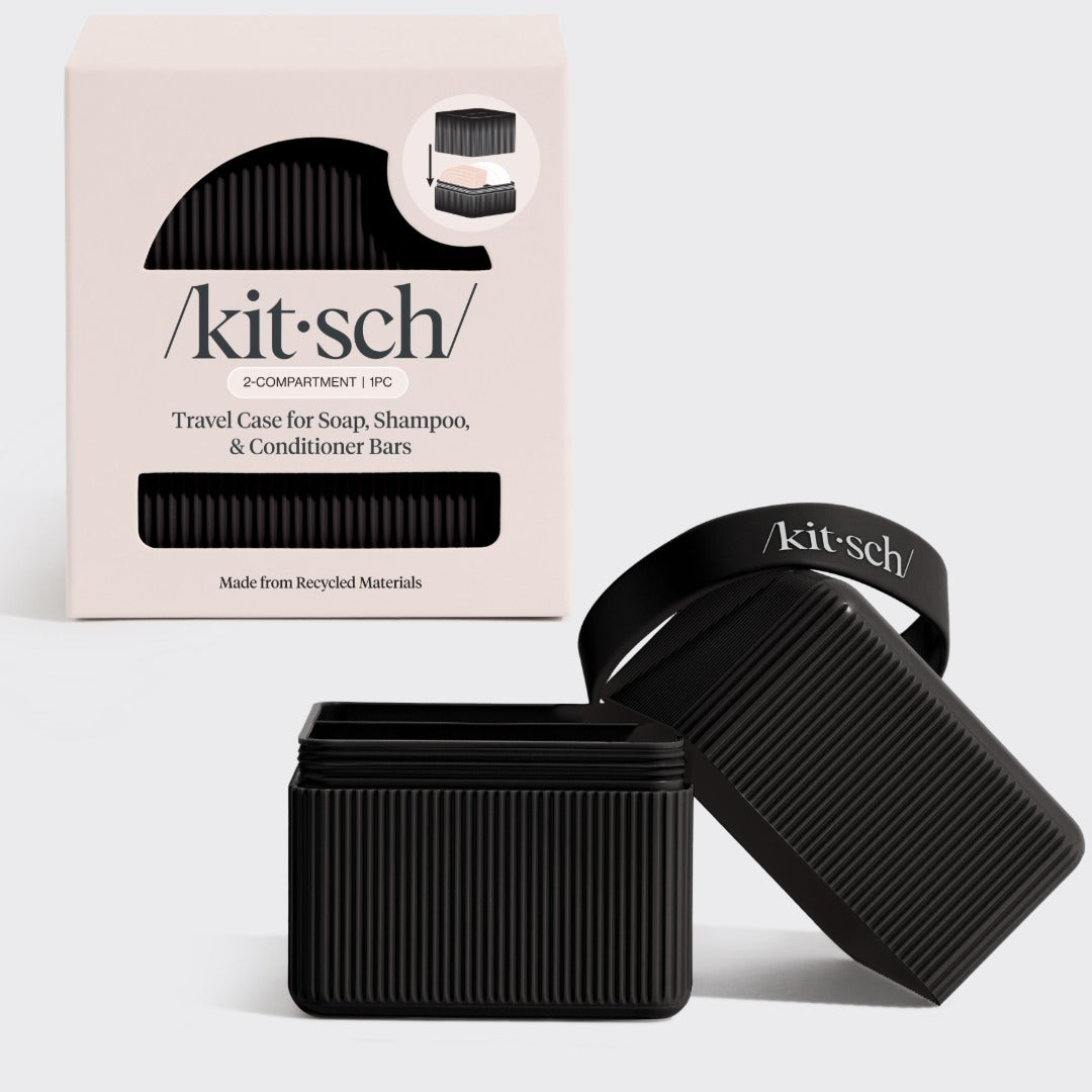 💎 Premium | 2-Compartment Travel Case - Black - Fast Delivery
