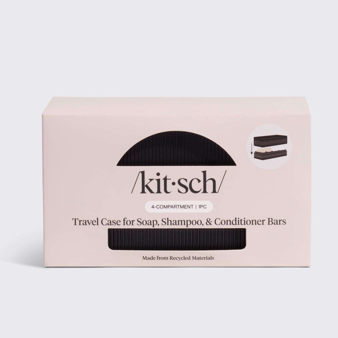 ✨ Must Have | 4-Compartment Travel Case - Black - 60% Off - Image 3