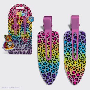 ⭐ Top Rated | Lisa Frank x Kitsch XL Creaseless Clips in Rainbow Leopard - Fast Delivery