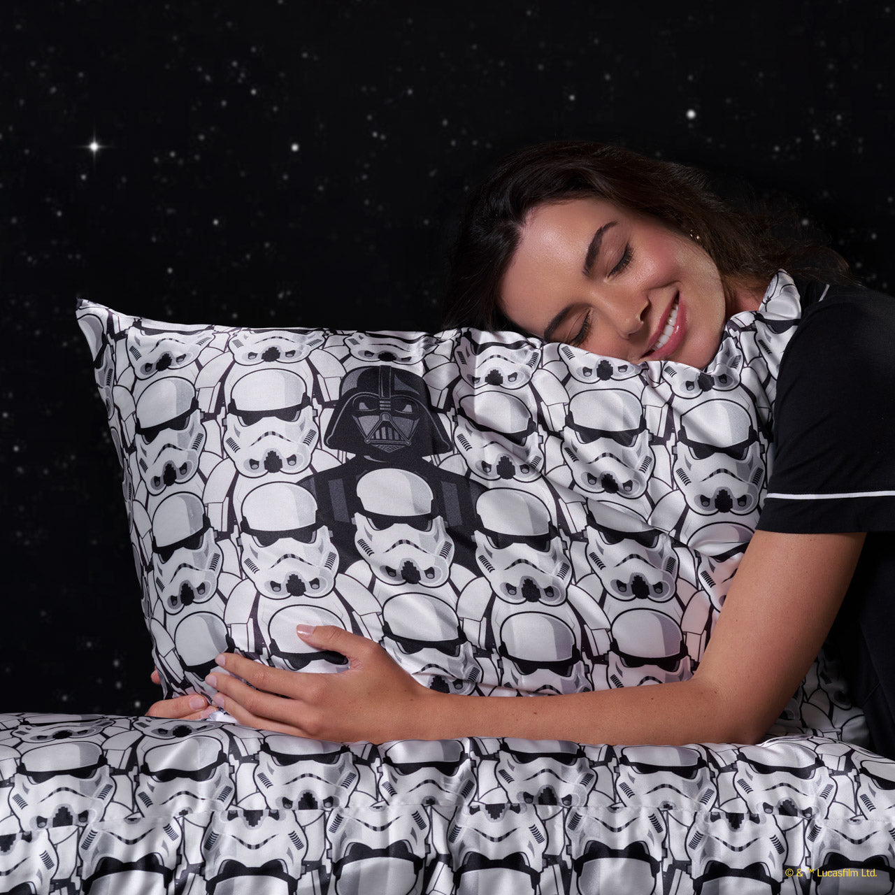 💎 Premium | Star Wars & Kitsch Satin Pillowcase in Darth Vader & Stormtroopers 4 Pack - Special Deal Today - Image 4
