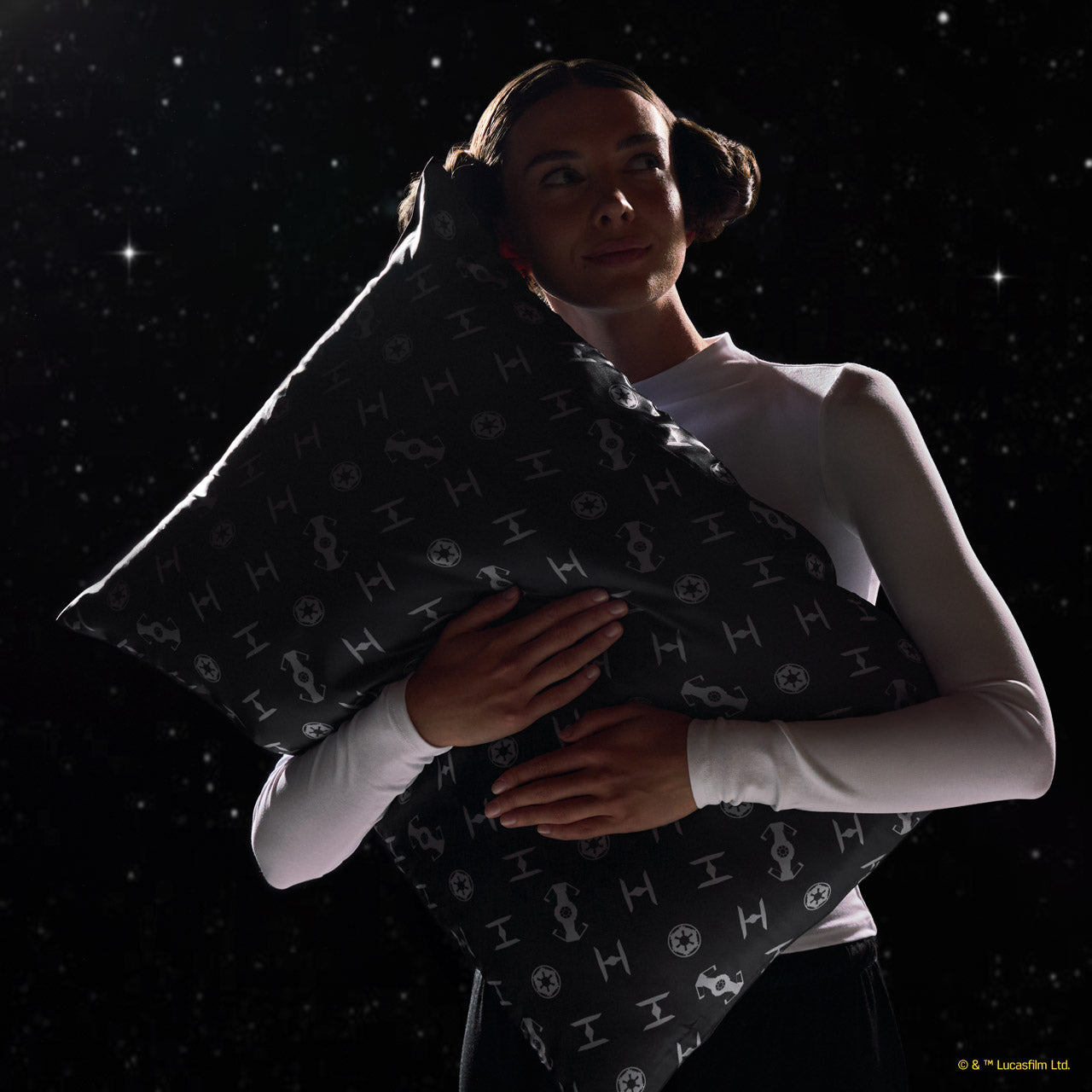 ⭐ Top Rated | Star Wars & Kitsch Satin Pillowcase in Galactic Empire - Premium Quality - Image 3