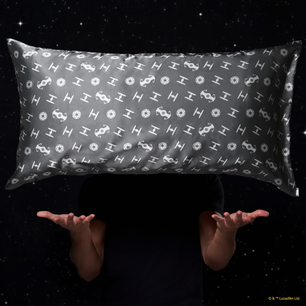 🏆 Best Seller | Star Wars & Kitsch Satin Pillowcase in Galactic Empire 2 Pack - King - 60% Off - Image 5