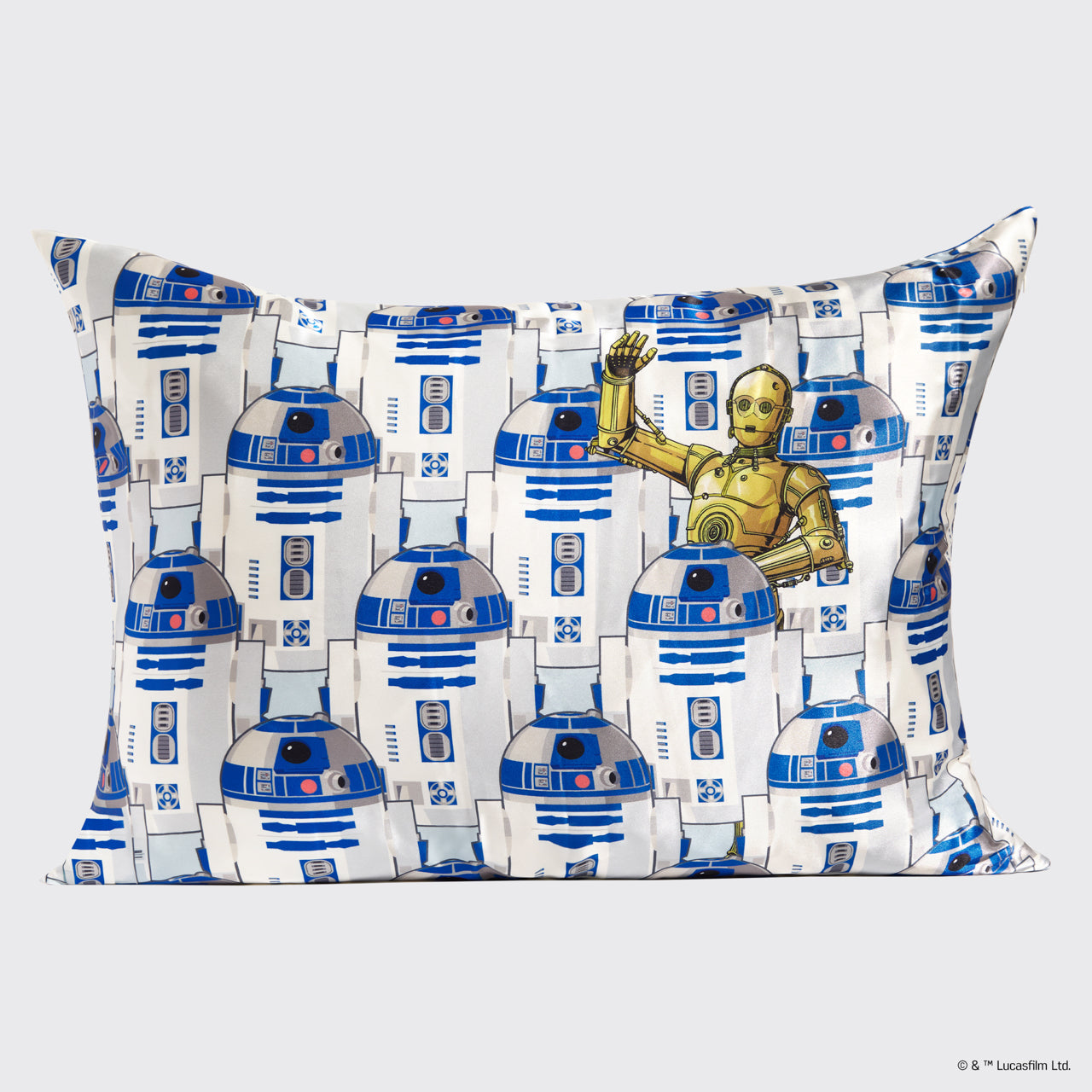 ⭐ Top Rated | Star Wars & Kitsch Satin Pillowcase in R2-D2 & C-3PO - Free Shipping - Image 2