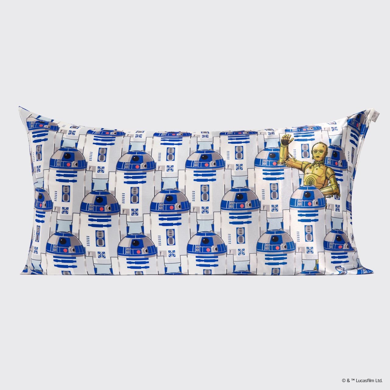🏆 Best Seller | Star Wars & Kitsch Satin Pillowcase in R2-D2 & C-3PO 4 Pack - King - Fast Delivery - Image 2
