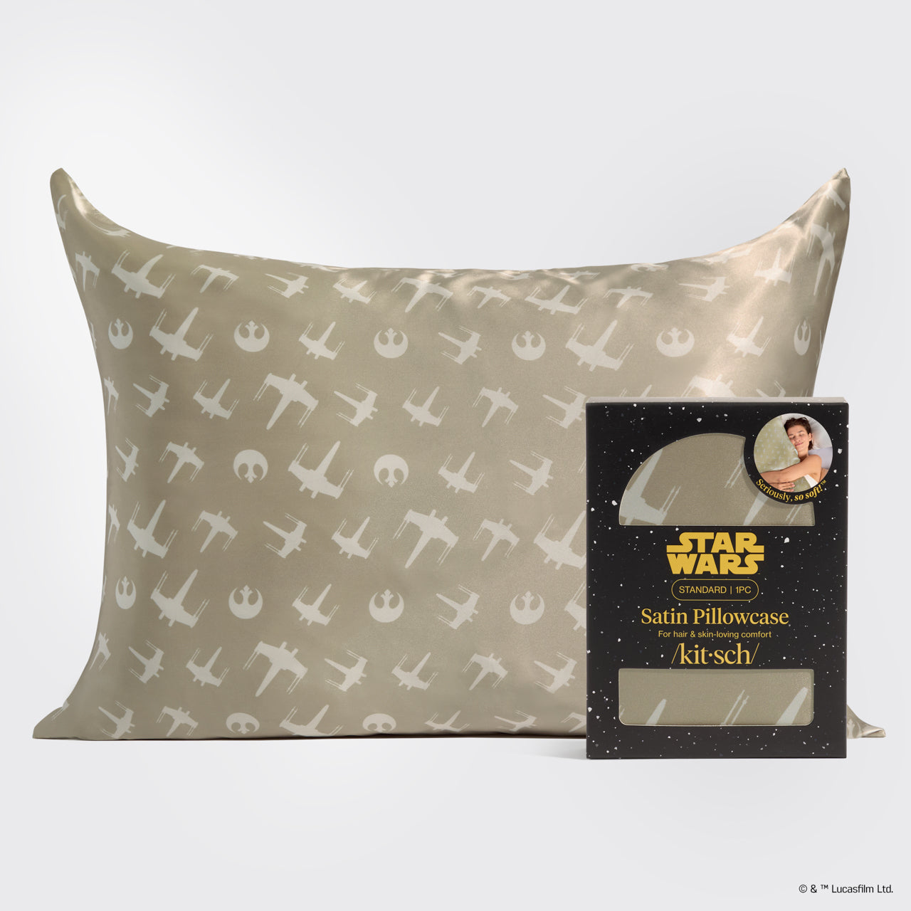 ⭐ Top Rated | Star Wars & Kitsch Satin Pillowcase in Rebel Alliance 4 Pack - Fast Delivery