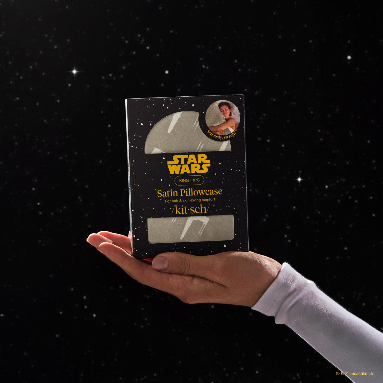 🔥 Hot Sale | Star Wars & Kitsch Satin Pillowcase in Rebel Alliance - King - Premium Quality - Image 5