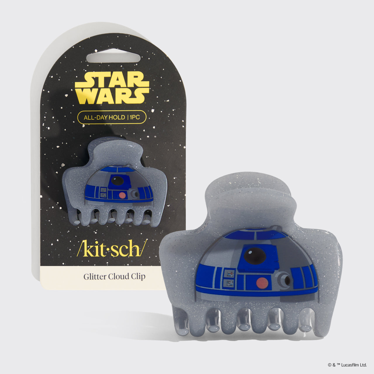 π₯ Hot Sale | Star Wars & Kitsch Glitter Cloud Clip in R2-D2 - Special Deal Today