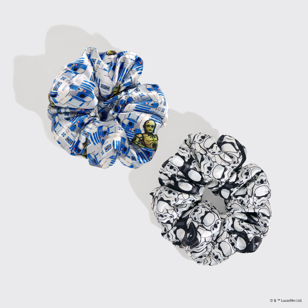 ✨ Must Have | Star Wars & Kitsch Satin Pillow Scrunchies in R2-D2 & Stormtroopers - Special Deal Today - Image 2