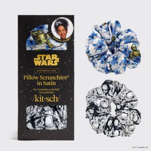 ✨ Must Have | Star Wars & Kitsch Satin Pillow Scrunchies in R2-D2 & Stormtroopers - Special Deal Today