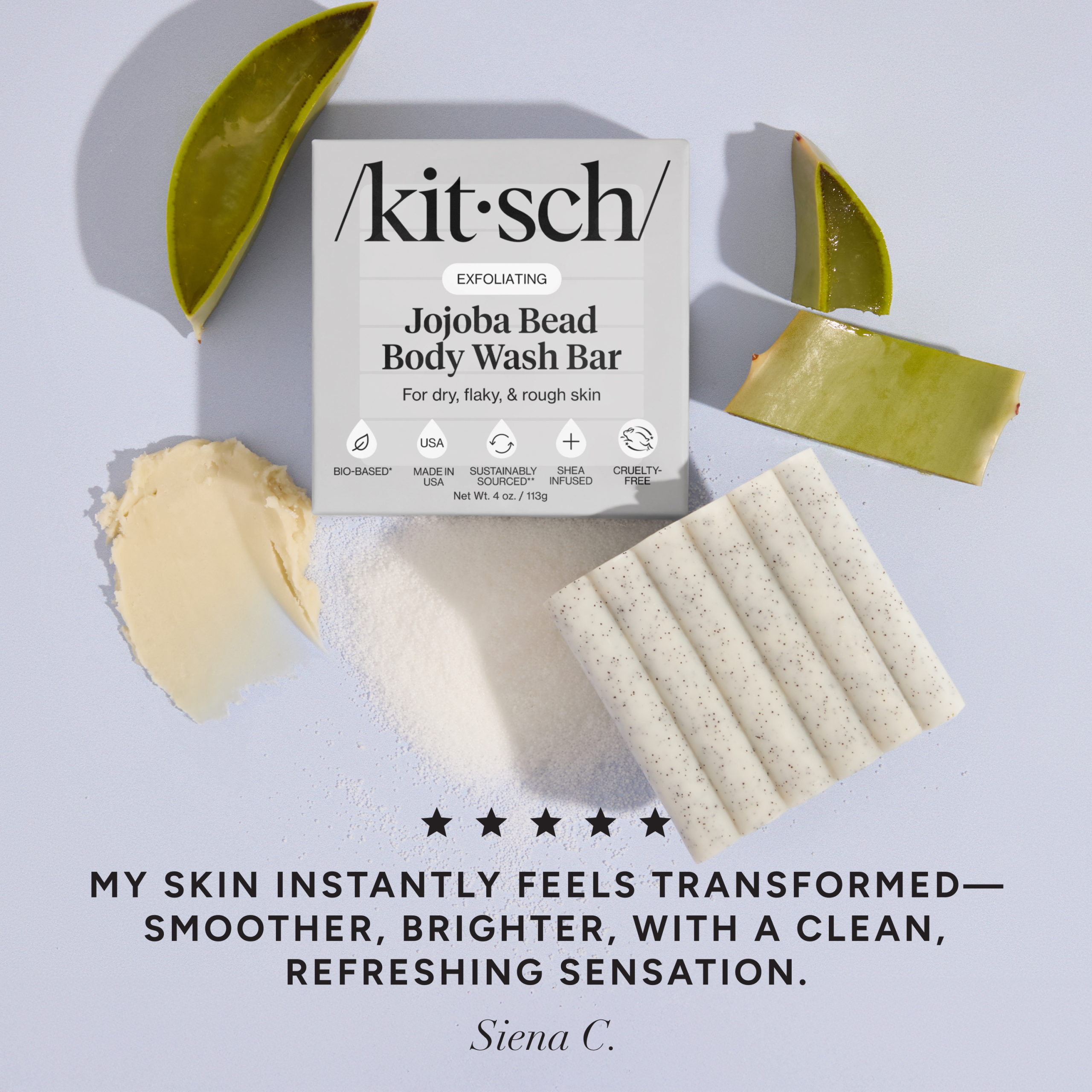 ⭐ Top Rated | Jojoba Bead Exfoliating Body Wash Bar - Free Shipping - Image 2