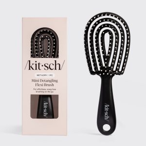💎 Premium | Black Detangling Flexi Brush - Mini - Fast Delivery