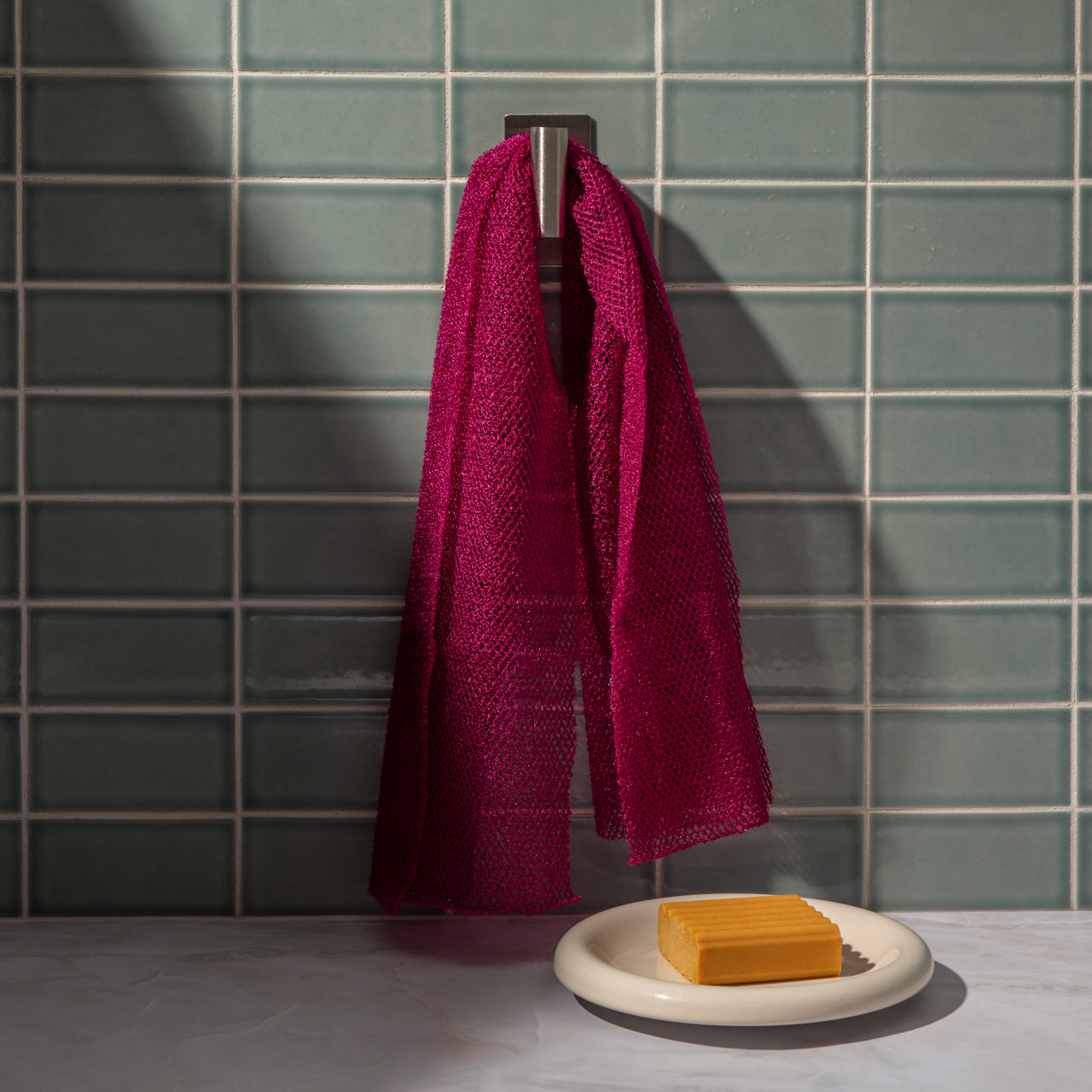 ๐ Premium | Berry Pink African Net Sponge - Fast Delivery - Image 4