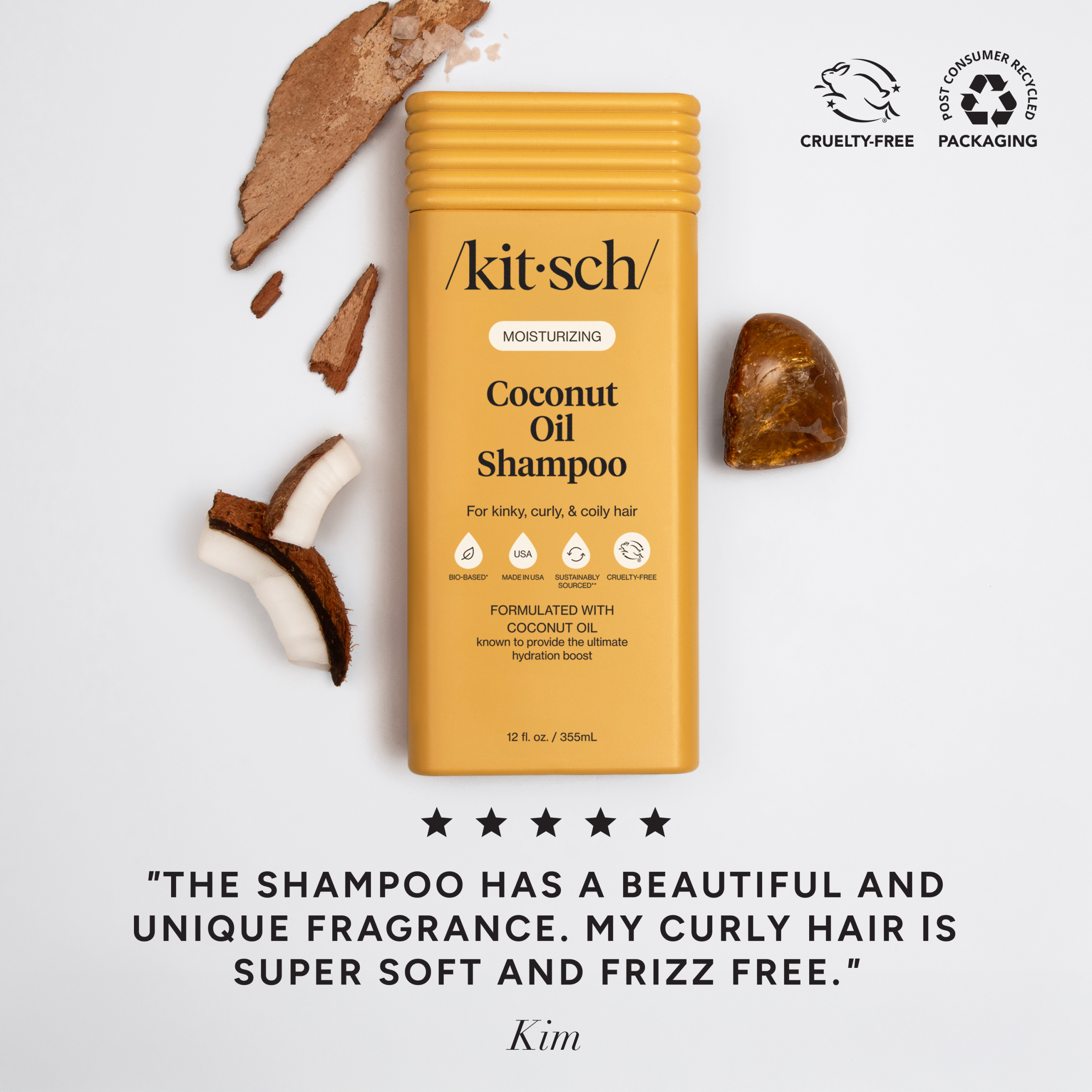 ⭐ Top Rated | Coconut Oil Shampoo for Dry Damaged Hair - Fast Delivery - Image 3