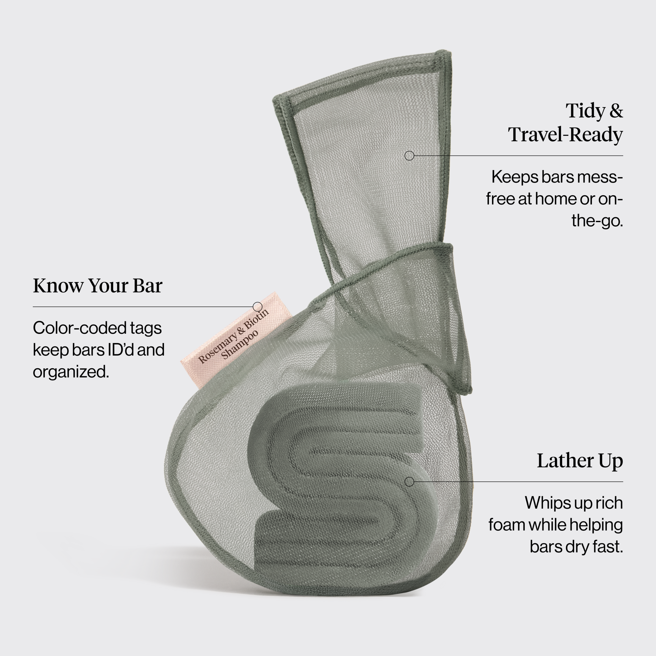🏆 Best Seller | Kitsch Bar Saver Bag - ROSEMARY & BIOTIN Shampoo - Special Deal Today - Image 3