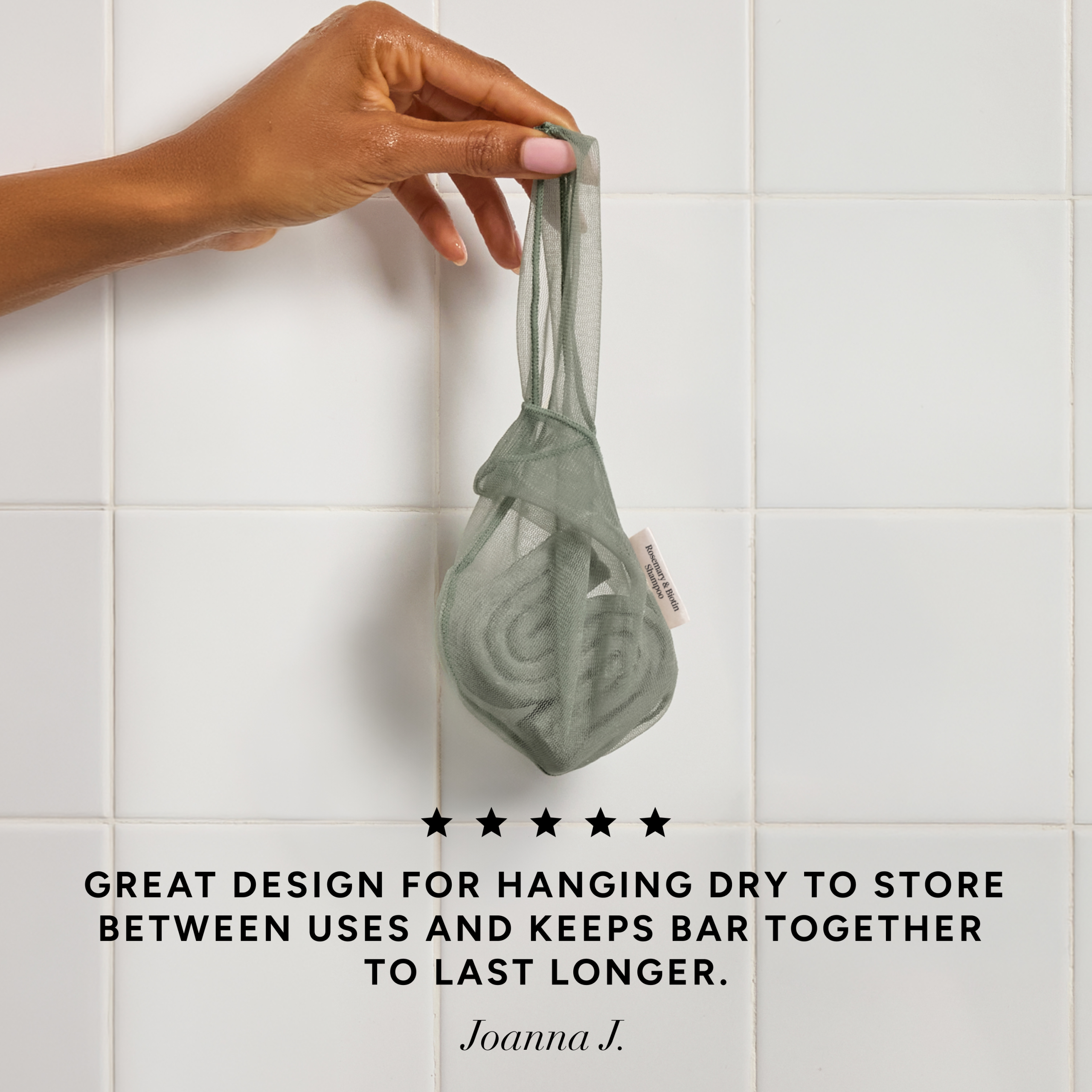 ✨ Must Have | Rosemary & Biotin Shampoo Bar Saver Bag - 60% Off - Image 2